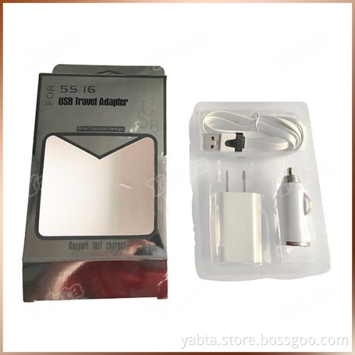 For Apple Iphones Charger Accessories 1A 3 In 1 Travel Charger Set